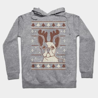 Rudolph The Christmas Pug Graphic Tee Hoodie